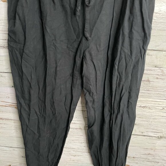 Talula Los Feliz Rayon Drawstring Jogger Style Pants Aritzia size small black - Picture 3 of 12